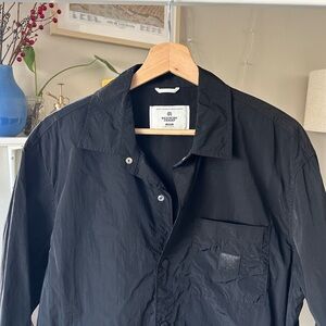 Reigning Champ Black Lightweight Nylon Overshirt Jacket